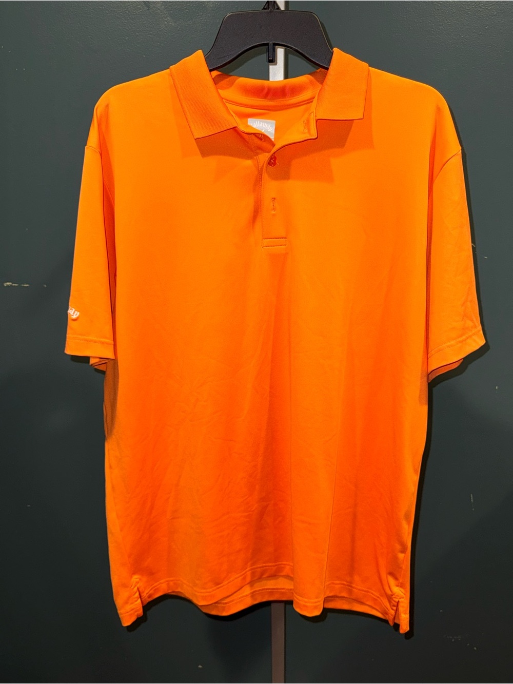 Callaway Men's Bright Orange Short Sleeve Polo